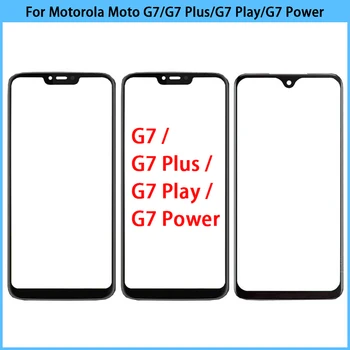 10 Шт. Для Motorola Moto G7/G7 Plus/G7 Play/G7 Power Сенсорный Экран ЖК-Передняя Внешняя Стеклянная Панель Объектива Крышка Сенсорного экрана OCA Замена