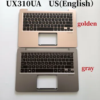 100% Новый английский для ноутбука ASUS UX310UA Клавиатура Подставка для рук в сборе с подсветкой