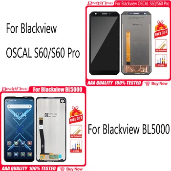 100% Оригинальный ЖК-дисплей Blackview BL5000 + дигитайзер с сенсорным экраном в сборе для OSCAL S60 S60 Pro LCD + Инструменты