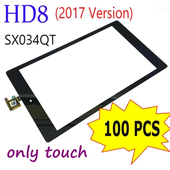 100 шт. для Amazon Kindle Fire HD8 (версия 2017) SX034QT Сенсорный экран Дигитайзер Стеклянный сенсор