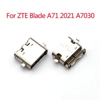 10шт Разъем USB-зарядного устройства Разъем порта зарядки Разъем док-станции для ZTE Blade A71 2021 A7030