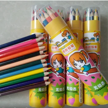 12 Цветных Свинцовых гильз Цветные Карандаши Подарочные ручки Карандаши для рисования