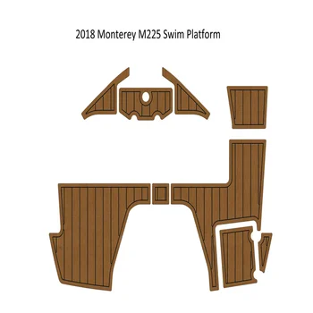 2018 Monterey M225 Плавательная платформа с подножкой для лодки, коврик для пола из пены EVA и искусственного тика