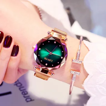 2019 Топовый люксовый бренд Starry Модные женские часы с ремешком из нержавеющей стали, женские часы со стразами и бриллиантами, Relogio Feminino