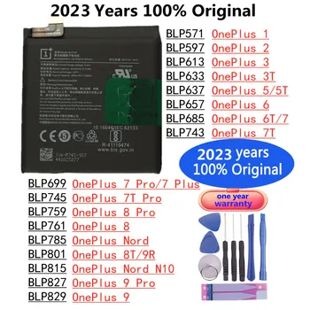 2023 Года 100% Оригинальный Аккумулятор Для OnePlus 2 3 3T 5 5T 6 6T 7 Pro 7Pro 7Plus Plus 7T Pro 8 Pro 8T 9R Nord N10 9 Pro Батареи