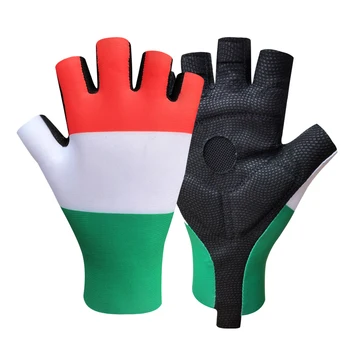 2023 Новые велосипедные перчатки ОАЭ Италия с полупальцами, гелевая прокладка, спортивные перчатки для велоспорта, Дышащая нескользящая амортизация