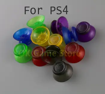 2шт Прозрачных 3D аналоговых колпачков для джойстика Замена для контроллера Sony Playstation PS4 Грибовидная крышка