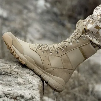 34 49 Размер Мужчины Женщины Сверхлегкая Уличная Обувь Для Скалолазания Тактические Тренировочные Армейские Ботинки Летние Дышащие Сетчатые Походные Ботинки Для Пустыни
