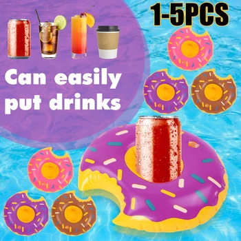 5-1шт Надувной Подстаканник для напитков, Пончики, Подставки для стаканов, Плавающие подставки для вечеринки у бассейна, Надувные Игрушки
