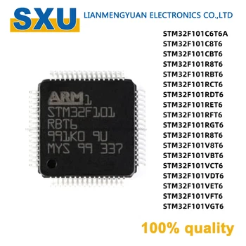 5ШТ STM32F101RET6 STM32F101RFT6 STM32F101RGT6 LQFP-64 Однокристальный ARM-Микроконтроллер Новая Оригинальная Интегральная схема