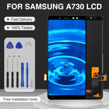 6,0 Дюймов A8 Plus 2018 Дисплей Для Samsung Galaxy A730 ЖК-дисплей С Сенсорной Панелью, Дигитайзер Экрана A730F SM-A730F В Сборе С Инструментами