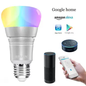 7 Вт Домашняя Умная WiFi Лампочка RGBW Волшебная Лампочка Smart Life Wake-Up Lights, Совместимая с Alexa и Google Assistant