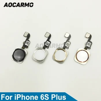 Aocarmo Gold / Silver / Black / Rose Gold Главная Кнопка Главная Клавиша Замена Гибкого Кабеля В Сборе Для iPhone 6SP Plus 5.5