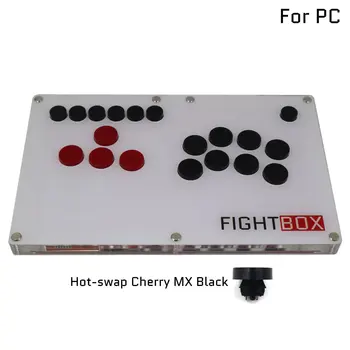 B2-PC Ультратонкий Аркадный Джойстик со Всеми кнопками в стиле Hitbox, Игровой контроллер Fight Stick Для ПК, USB-версия Cherry MX DIY с горячей заменой
