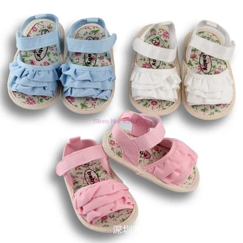 DHL 50 пар кружевной обуви для новорожденных девочек, первые ходунки, модная обувь принцессы с мягкой подошвой для девочек