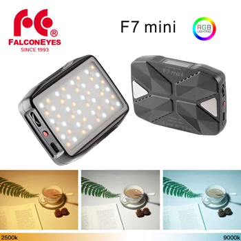 Falcon Eyes 5 Вт Карманный F7 Мини RGB светодиодный Светильник С Управлением приложением Android и iOS, Адсорбируемый Для Видео / Youtube / Видеоблога На камере, Заполняющий Светильник