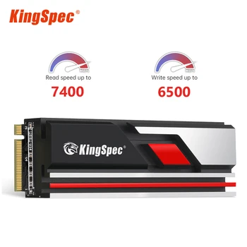KingSpec M2 NVMe Gen4 SSD Кэш M.2 512g 1 ТБ 2 ТБ 4 ТБ Накопитель M2 PCIe 4.0 7400 Твердотельный SSD Диск Жесткий Диск HD NMVE для настольной PS5