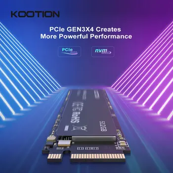 KOOTION X15 512GB SSD NVME M2 1TB 256GB M.2 2280 PCIe NVME SSD Внутренний Твердотельный Накопитель Жесткий Диск для Настольного Ноутбука HP MSI