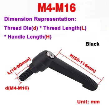 M4-M16 ВНУТРЕННИЙ/ внешний зажим для резьбы, рычаг Konb, Регулируемая фиксирующая ручка, набалдашник