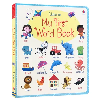 My First Word Book, Usborne, Детские книжки для малышей в возрасте 1 2 3 лет, Английская книжка с картинками, 9781409551836