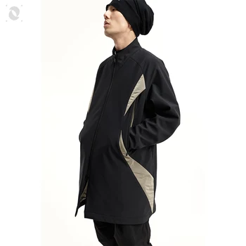 Nosucism IINTRMISSIONN 21AW Со стоячим воротником softshell zen длинная куртка минималистичная технологичная одежда эстетичная футуристическая антиутопия