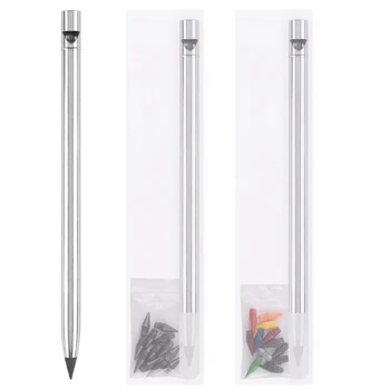 P82F 1 шт Металлическая ручка без чернил, Стираемый карандаш Без чернил, Металлический Карандаш, Алюминиевый Карандаш
