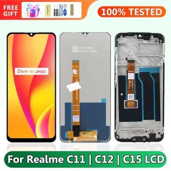 Realme C15 RMX2180 Экран дисплея, для OPPO Realme C12 RMX2189 ЖК-дисплей Сенсорный экран с рамкой для Realme C11 RMX2185