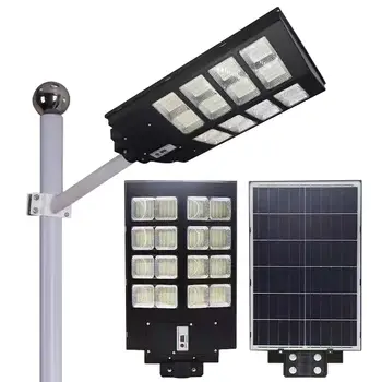SZYOUMY 300 Вт 400 Вт 500 Вт Все в одном, встроенный датчик движения, освещение на солнечной энергии, светодиодный уличный фонарь для улицы с дистанционным управлением