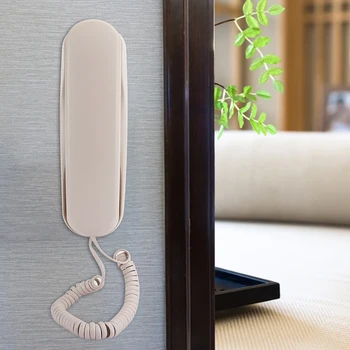 TC990 ABS Бежевый Настольный настенный телефон двойного назначения для гостиничного номера семейного лифта ванной комнаты