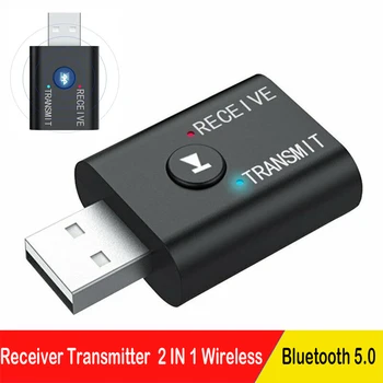 TR6 Bluetooth 5.0 Приемник передатчик 2 В 1 Беспроводной аудио 3,5 мм USB Aux Музыкальный адаптер для автомобильного динамика ПК телевизора