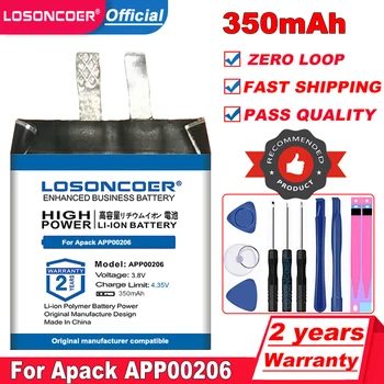 Аккумулятор LOSONCOER APP00206 емкостью 350 мАч для смарт-часов Apack 1ICP4 /27 /30