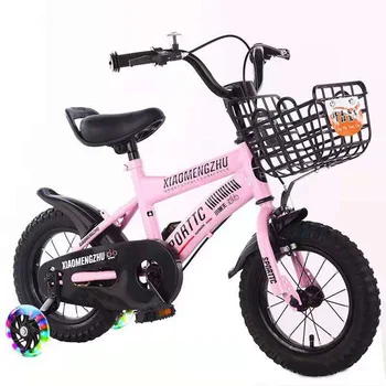 Безопасный детский велосипед, противоскользящая педаль, Закрытая крышка цепи, Чувствительное торможение, Бесшумное Вспомогательное колесо.