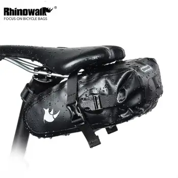 Велосипедная седельная сумка Rhinowalk 1,5 л 2,5 л Полностью водонепроницаемая Велосипедная сумка для сидения MTB Сумка для инструментов для ремонта дорог Аксессуары для велосипеда