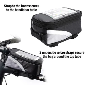 Водонепроницаемая Рама велосипедной сумки Передняя Верхняя труба Велосипедная сумка Руль Mtb Велосипедная сумка с сенсорным экраном Держатель Телефона Аксессуары для велосипедов