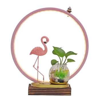 Горелка для благовоний с обратным потоком воды, керамический держатель для благовоний Flamingo со светодиодной подсветкой, кадило Дзен Будды, подставка для ароматических палочек с цветами.
