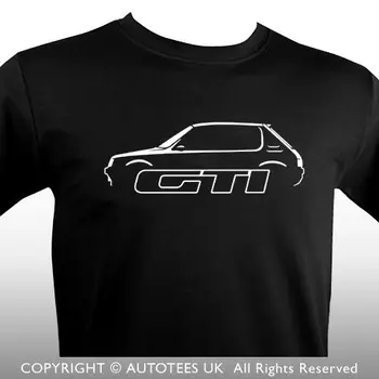 Горячая распродажа 2019, 100% хлопок, Франция, футболка с классическим автомобилем в стиле 205 GTI, футболка