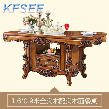 Деревянный замок 160 см, обеденный стол Super Kfsee в американском стиле