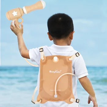 Детский рюкзак, водяной пистолет P0.32, Летняя уличная Пляжная игрушка, Выдвижные игрушки для ванной, для развития зрительно-моторной координации у детей