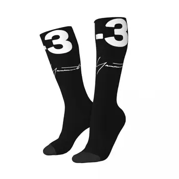 Длинные Носки Yohji Yamamoto Black 3Y Продукт для Женщин И Мужчин Гибкие Длинные Носки До Икры На Все Сезоны Маленькие Подарки