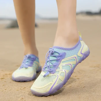 Женская морская пляжная обувь для босиком, водные ботинки для плавания, 2023 Летние аквашузы, прямая поставка