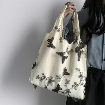 Женская сумка через плечо с кружевной бабочкой, новая летняя модная универсальная сумка для покупок