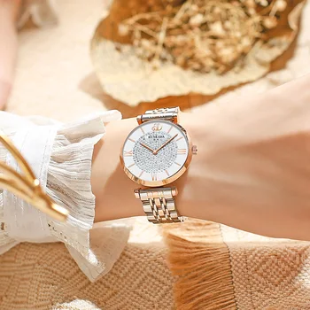 Женские часы Binkada Mantianxing, модный браслет, инкрустированный бриллиантами, водонепроницаемые женские часы, кварцевые часы