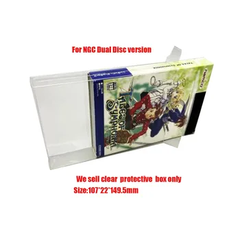 Защитная крышка из ПЭТ-материала для GameCube для игры NGC Tales of Symphonia Только для двух дисков JP Clear Display Case Collect storage box