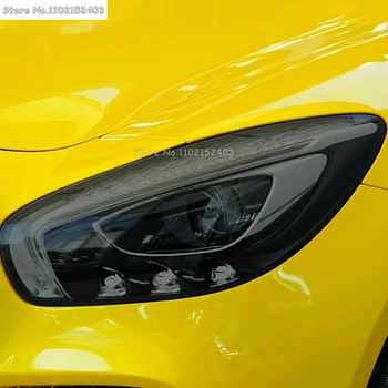 Защитная Пленка Для Автомобильных Фар Прозрачная Черная Наклейка TPU Для Mercedes Benz AMG GT 2015-Настоящее Время GT63 Coupe 4-дверные Аксессуары