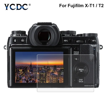 Защитная пленка для ЖК-дисплея для камеры Fujifilm X-T1/T2 2.5D 0.3 мм 9H Твердость поверхности Закаленное стекло С изогнутыми краями Протектор