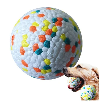 Игрушечный мяч для собак Легкий жевательный резиновый мяч с высокой устойчивостью к укусам, интерактивные метательные летающие игрушки для собак, аксессуары для домашних животных