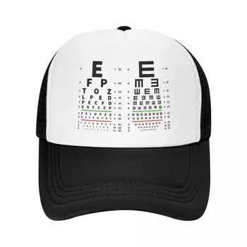 Индивидуальный тест на зрение Snellen Chart Бейсболка в стиле Хип-хоп Женская Мужская Регулируемая Кепка для проверки зрения Оптометриста, Летняя шляпа Дальнобойщика