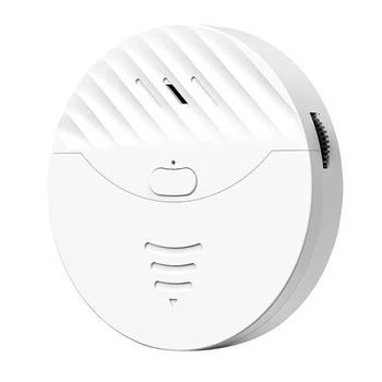 Интеллектуальная WiFi сигнализация Tuya, датчик вибрации дверей и окон, оповещение о безопасности, работает с Smart Life (белый)