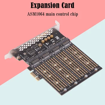 Карта Адаптера PCIE для Майнинга M2 PCI Express1x для M-Key NVME/B-Key SATA Extend Board Аксессуары Для Расширения Компьютера