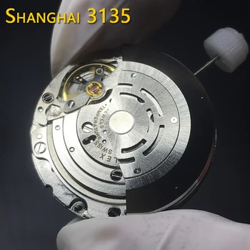 Китайский механический механизм Clone 3135 Sub Replacements Shanghai VR3135 Blue Spring с автоматическим механизмом с автоподзаводом